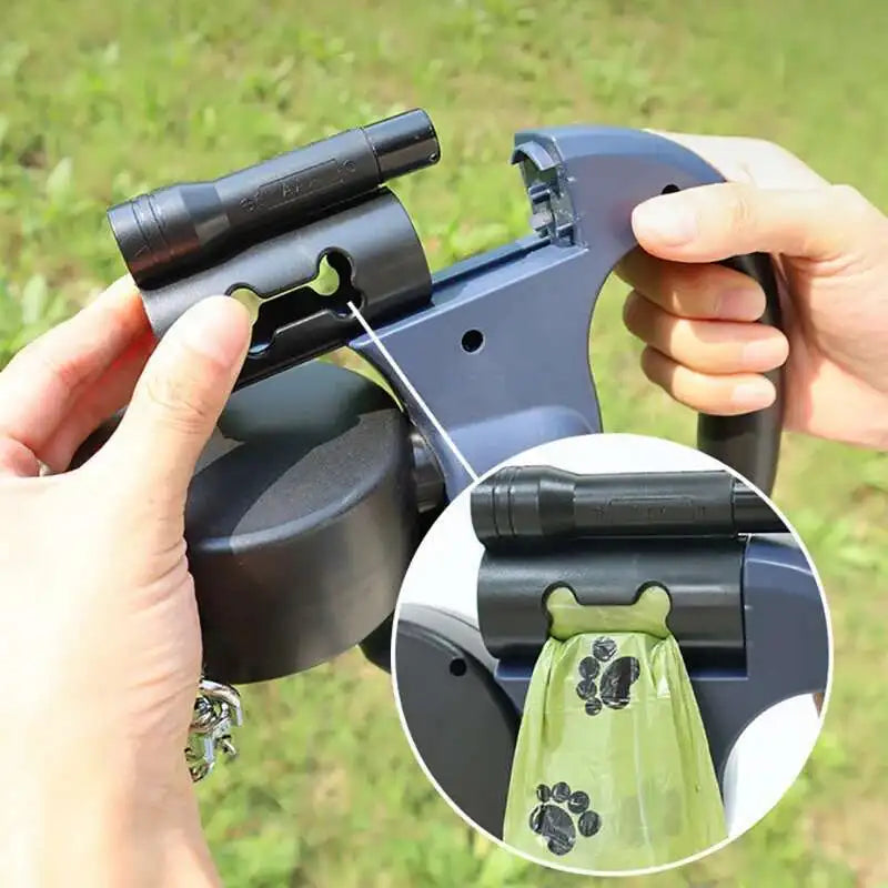 Auto Retractable Double-Ended Dog Leash 3m
