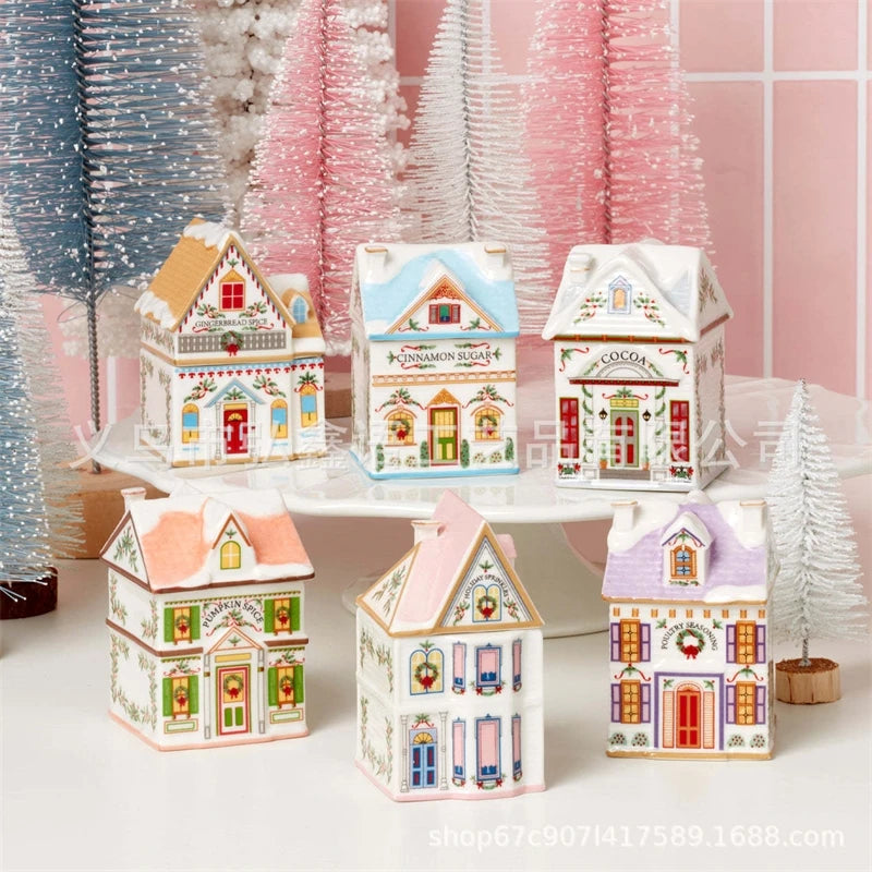 Holiday Village Spice House Set
