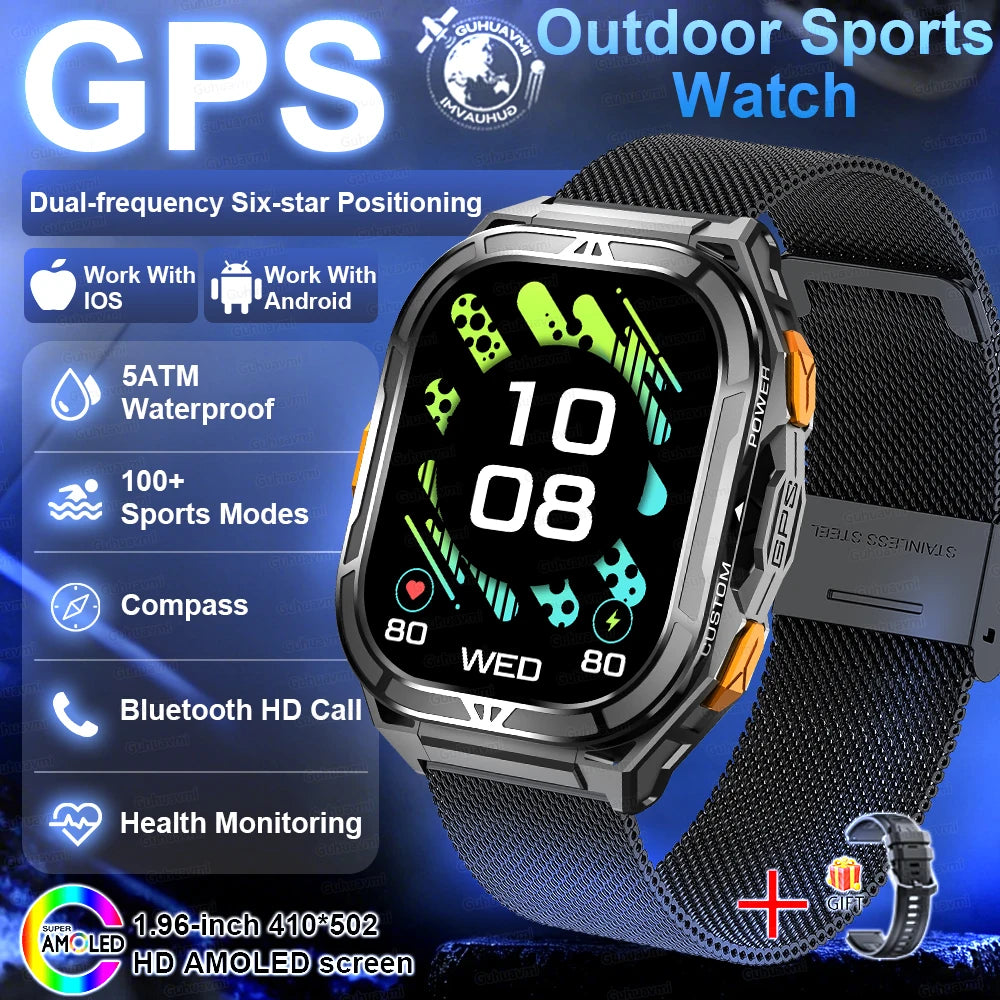 2026 New Military Outdoor Sports Smart Watch