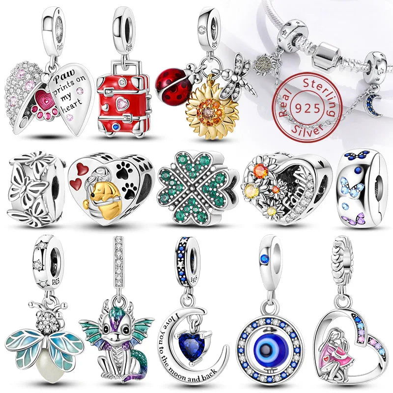 Charm for Bracelet flower and plant theme
