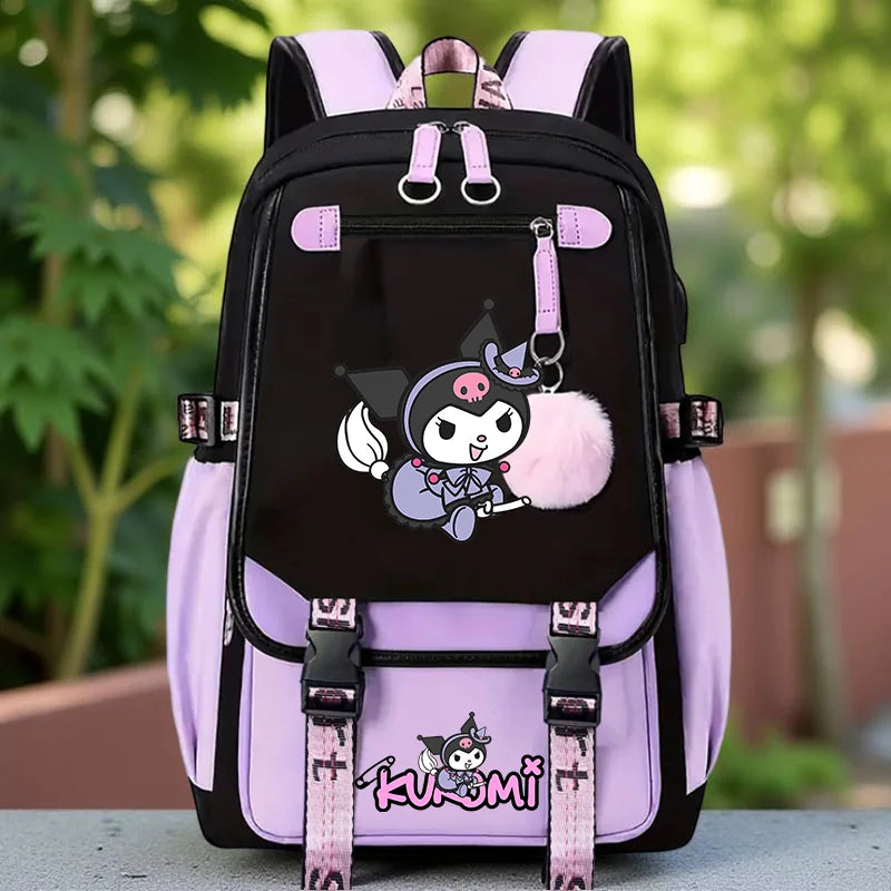 Kuromi Print Backpack