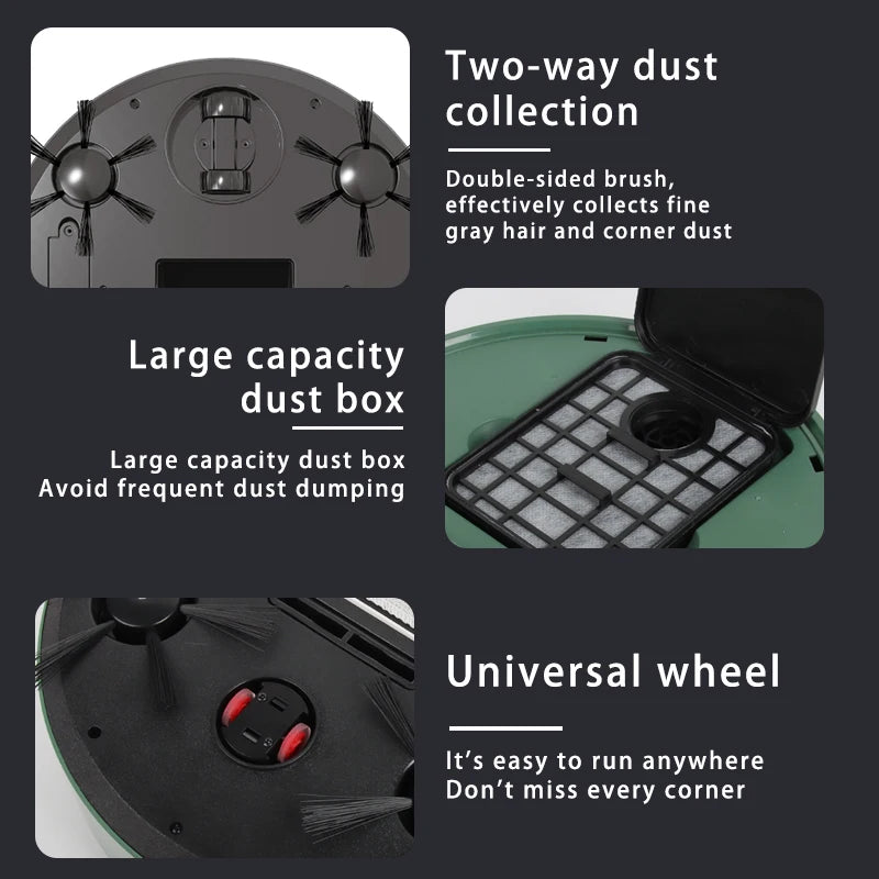 3 In 1 Wireless Vacuum Cleaner Sweeping Robots