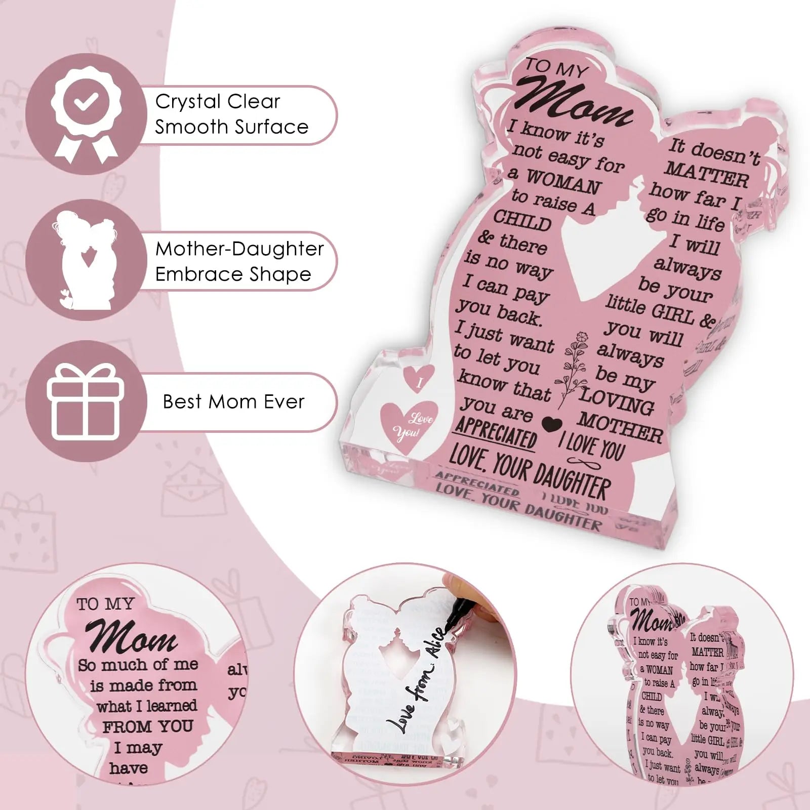 Mother's Day Gift Acrylic Plaque Sign