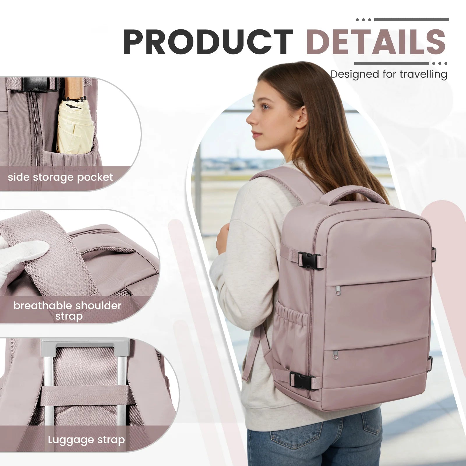 Vacuum Backpack 40x30x20 Travel Backpack