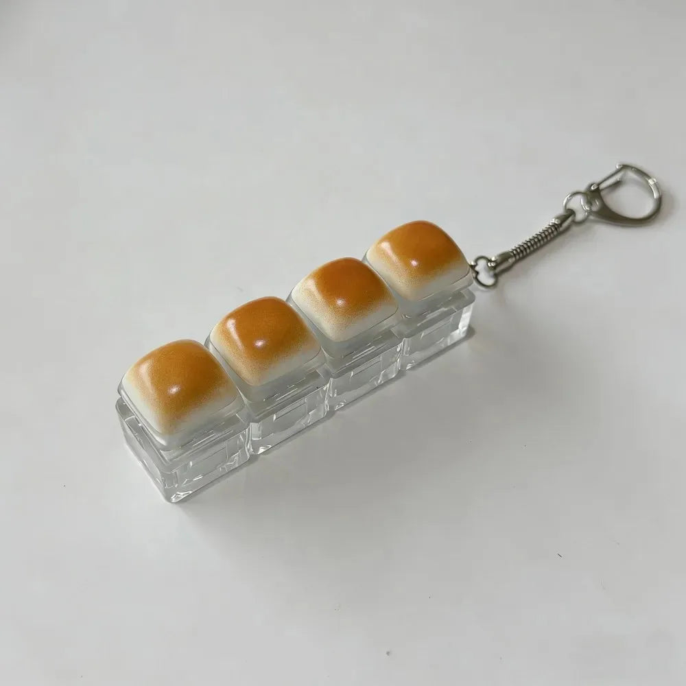 Bread Design Fidget Keychain