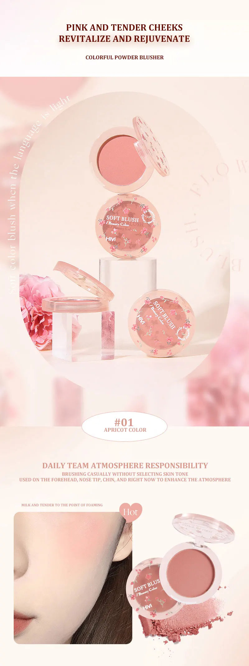 Flower 8Pcs Makeup set