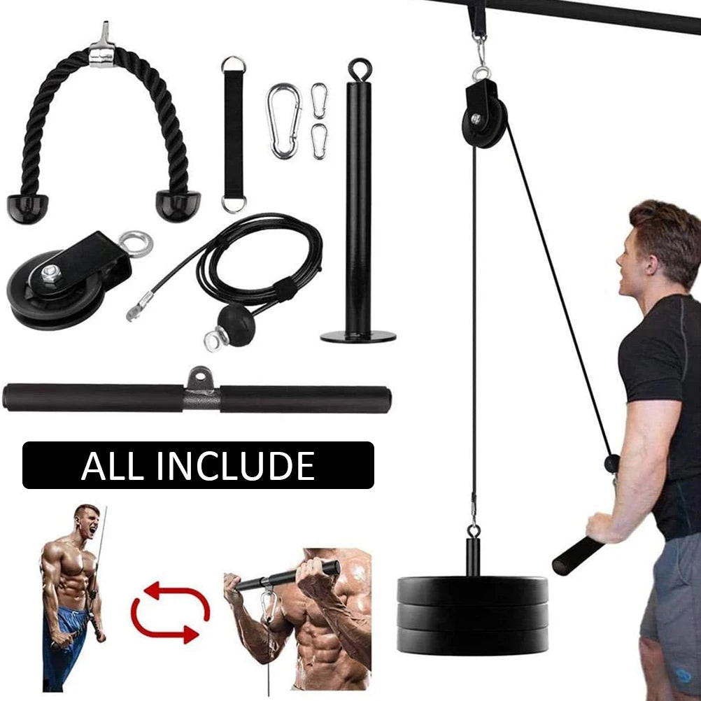 DIY Lift Pulley System Cable System Machine Home Fitness Equipment