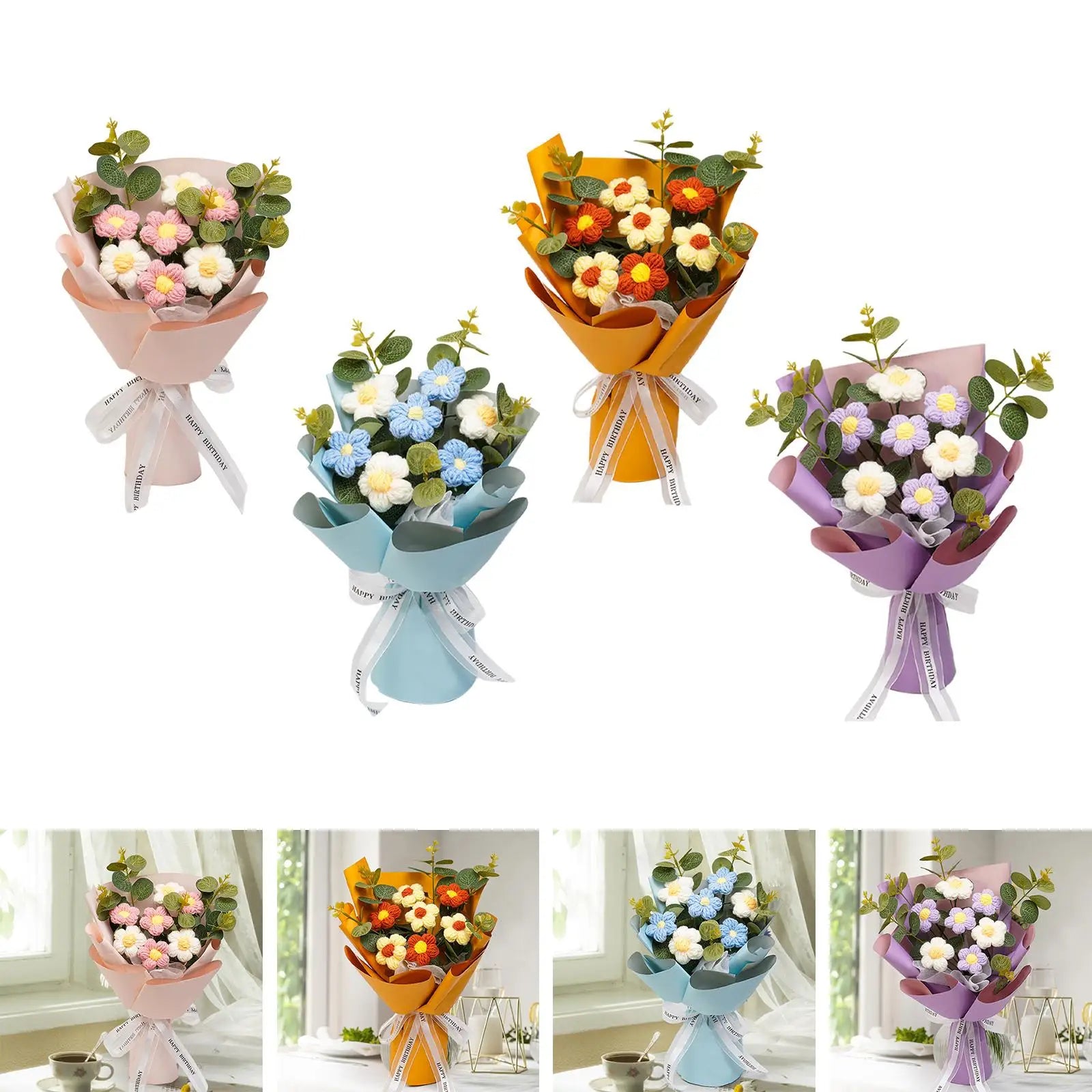 Crochet Flower Bouquet