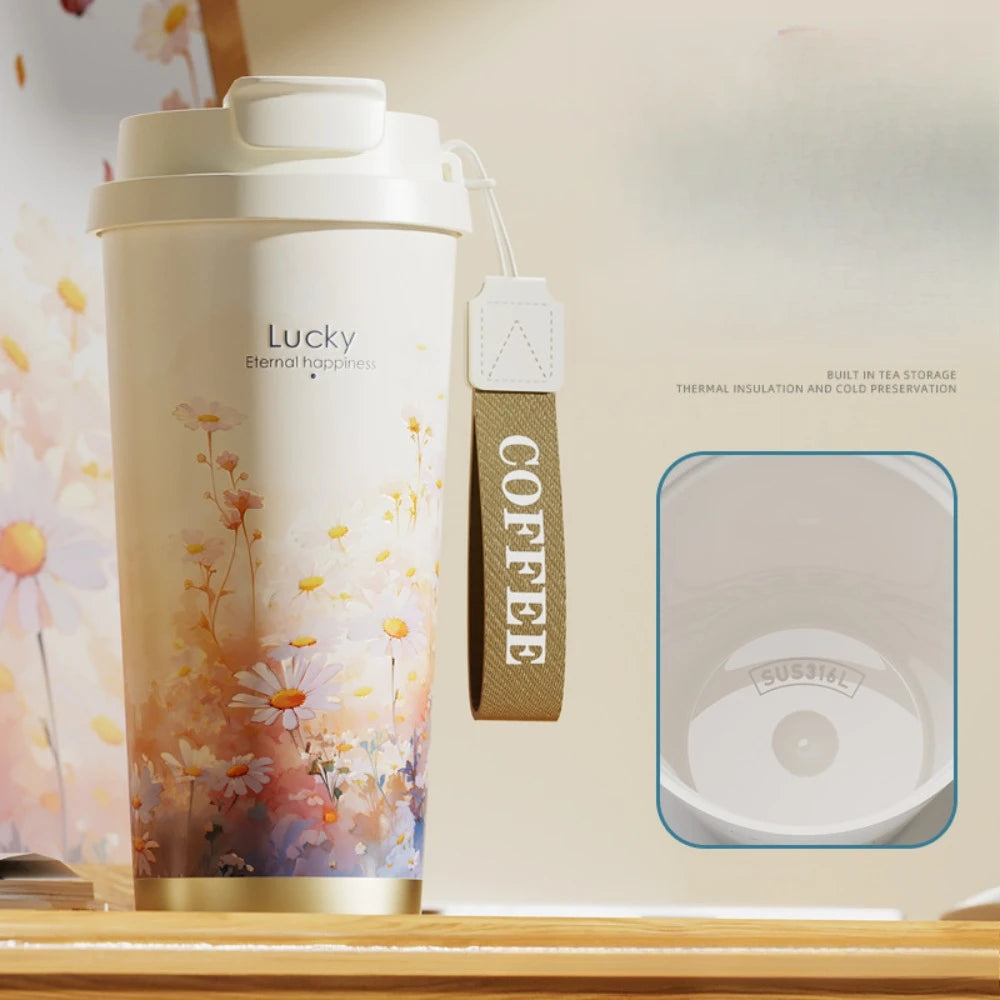 ceramic liner portable thermal insulation cup