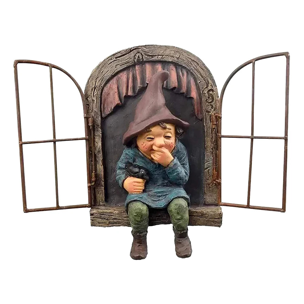 Garden Decor Fairy Sculpture Gnome Statue