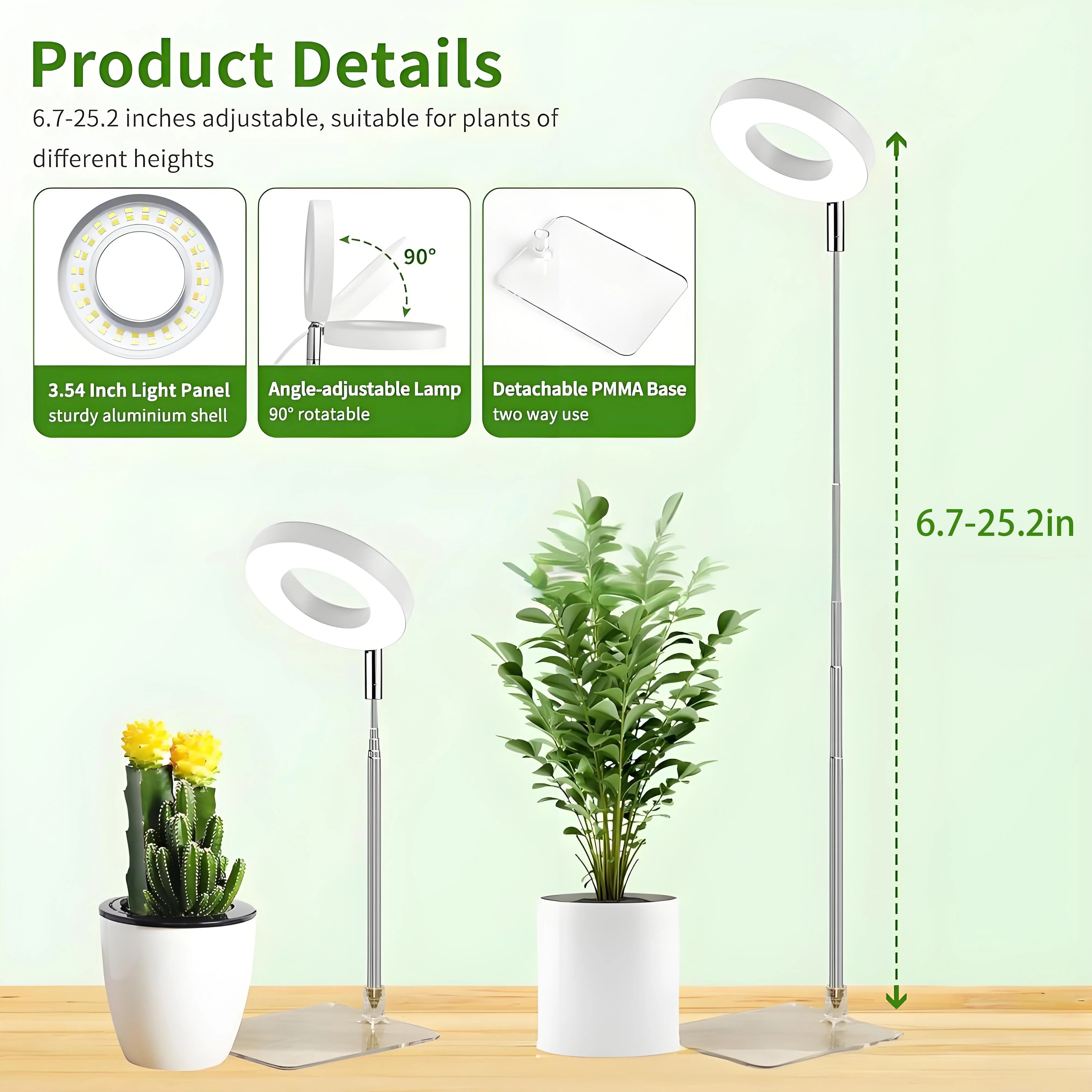 Full Spectrum Fill Light LED Grow Lamp for Indoor Plants