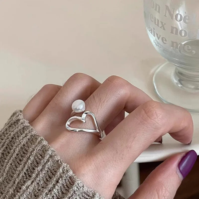 925 Sterling Silve Love Heart Ring