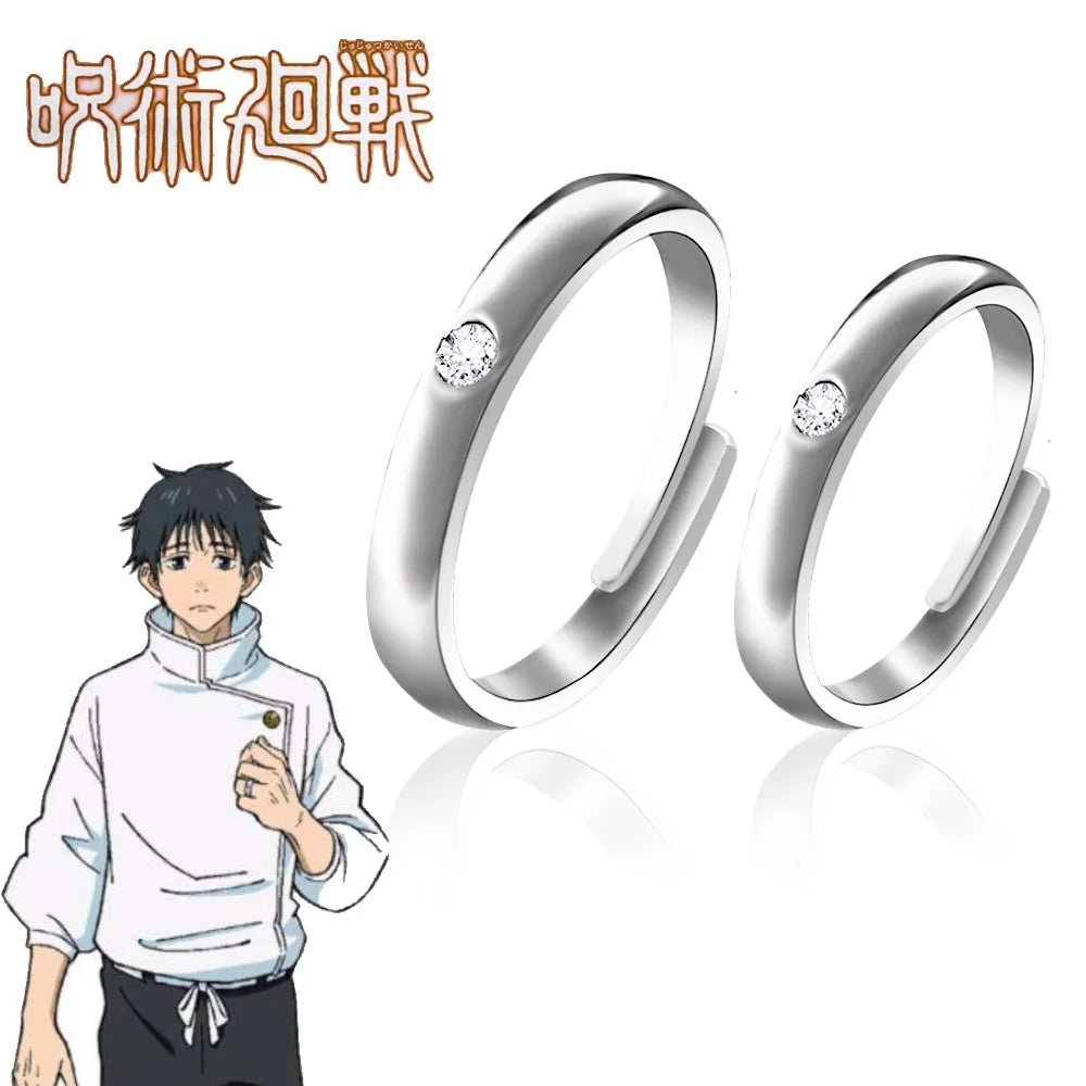 Anime Jujutsu Kaisen Yuta Okkotsu Stainless Steel Couple Rings