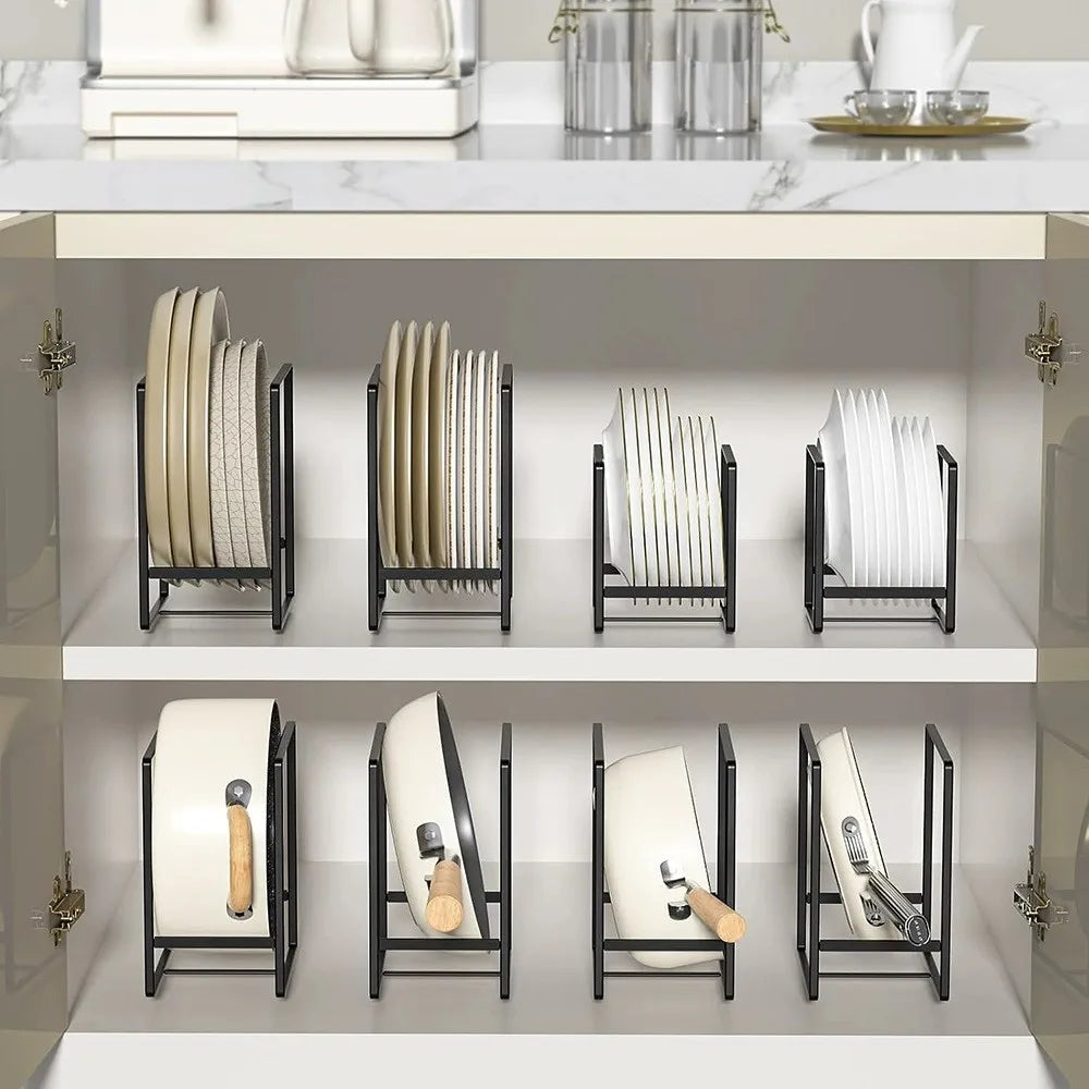 1pc Sleek Metal Dish Rack Set