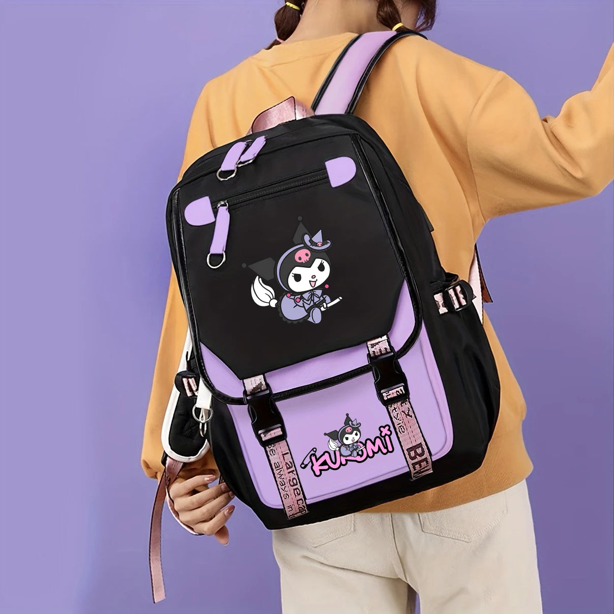 Kuromi Print Backpack