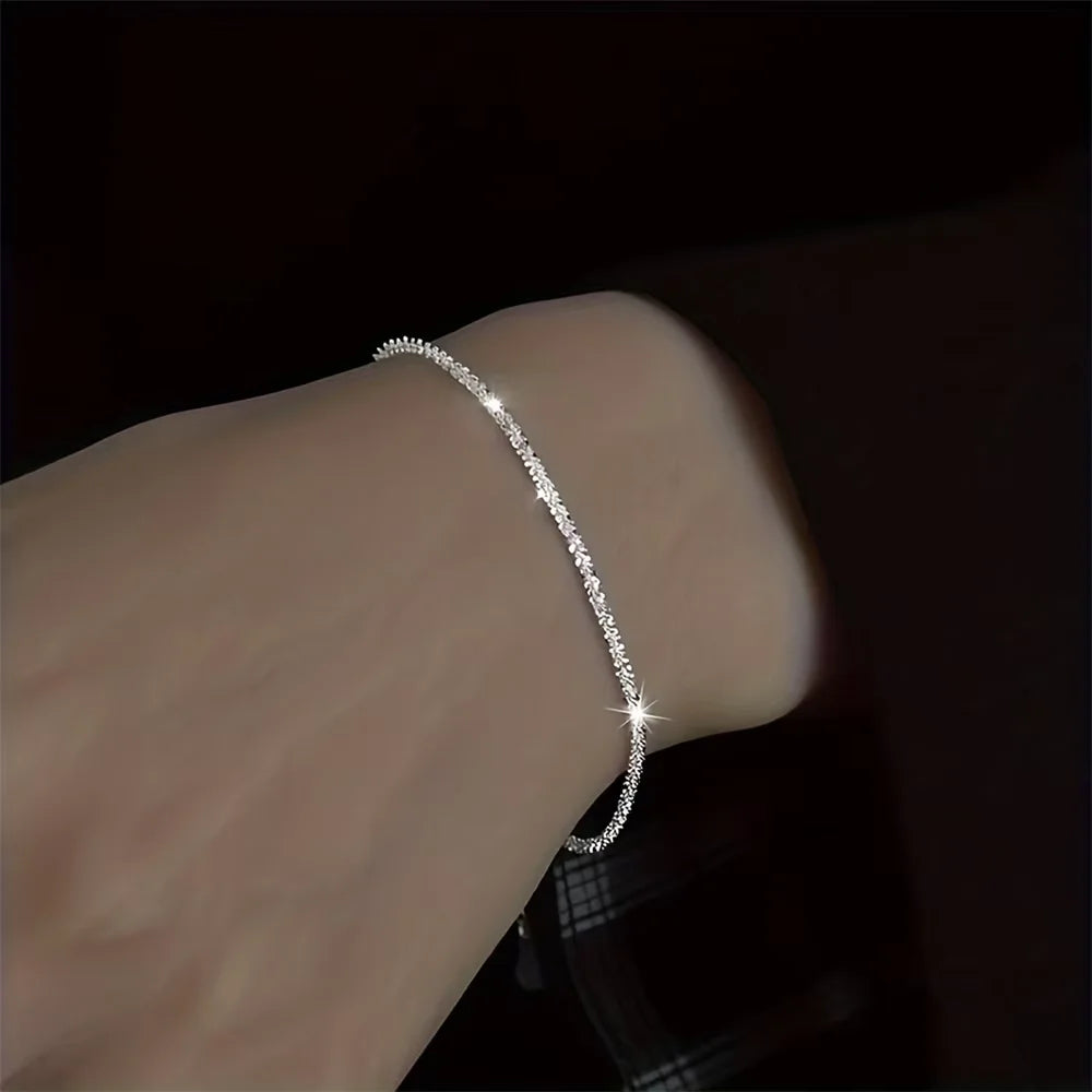 Set of Shiny Silver plated jewellery set with earrings & necklace