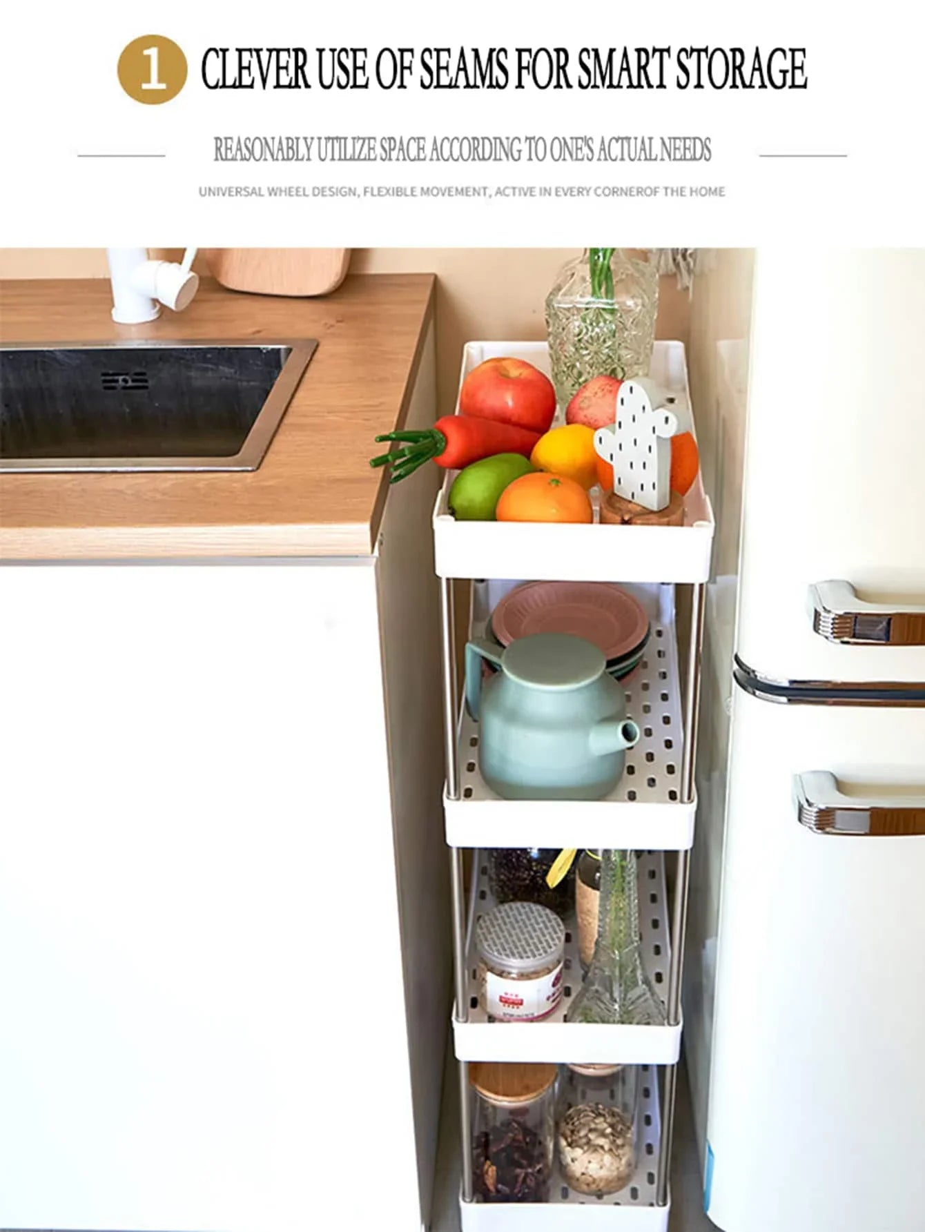 3/4 Tier Movable Gap Storage Rack