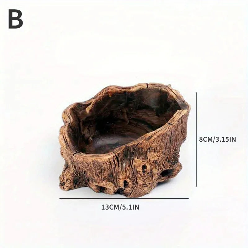Creative Retro Cement Imitation Tree Stump Root Flower Pot