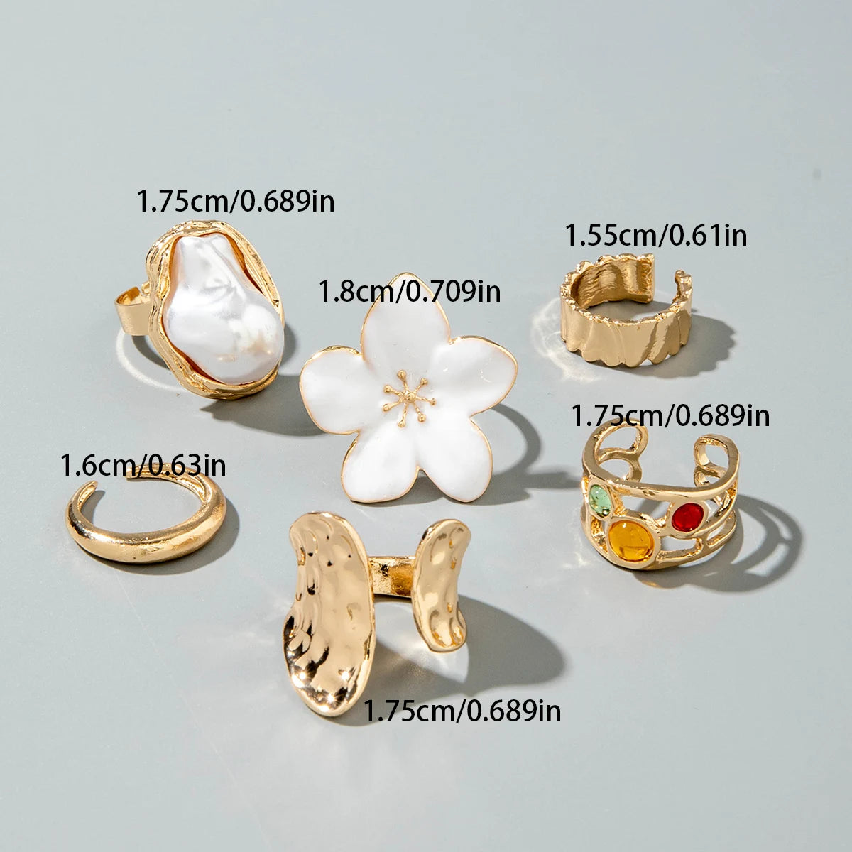 Pearl Open Ring Sets