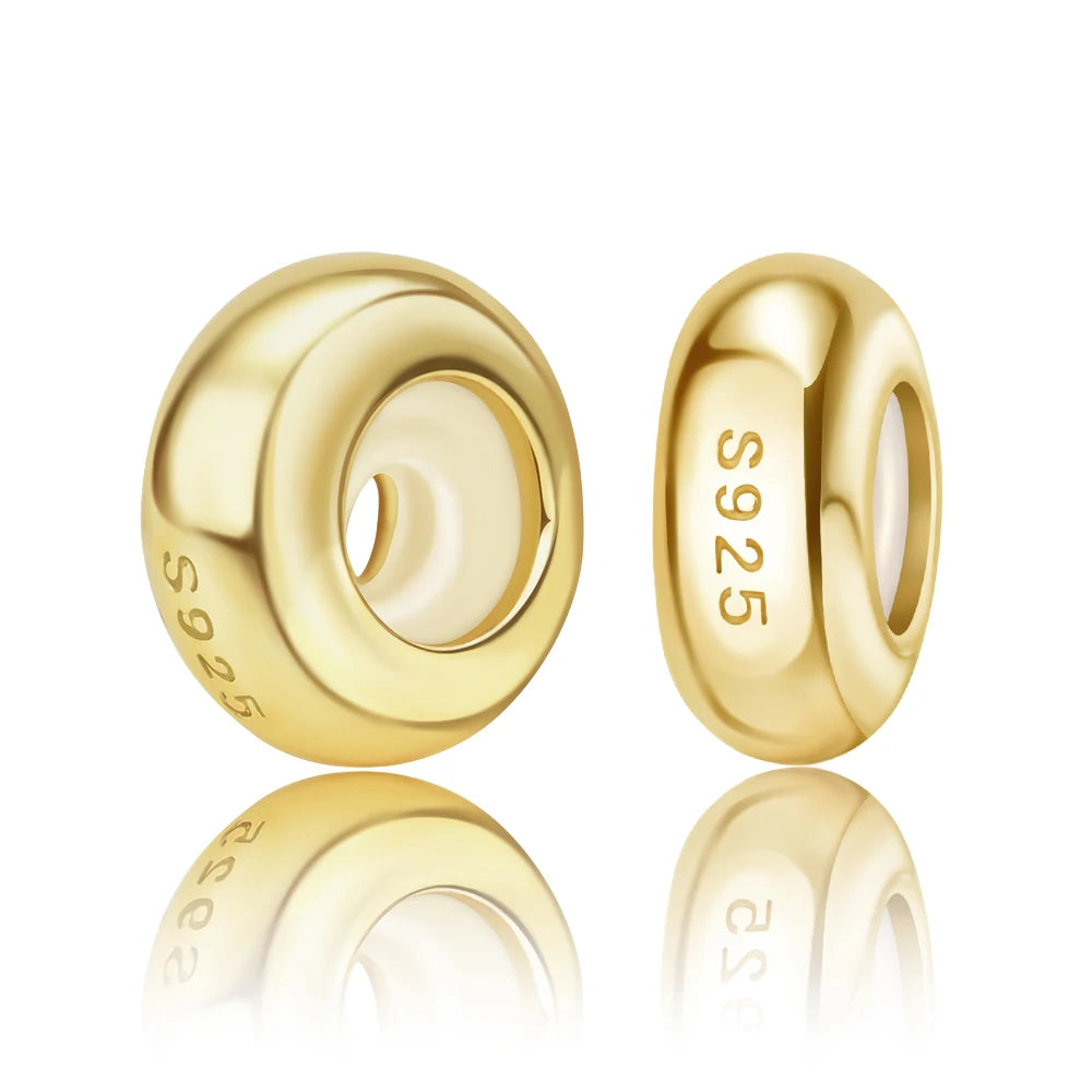 925 Sterling Silver June Birthstone Heart Beads & Sun And Moon Medal Pendant