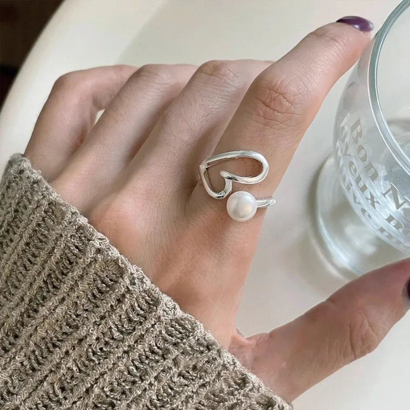925 Sterling Silve Love Heart Ring