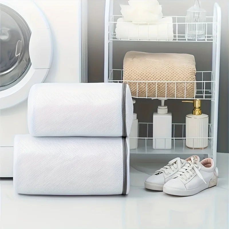 2Pcs Shoe Washing Bag Multi-functional Mesh Laundry Bag