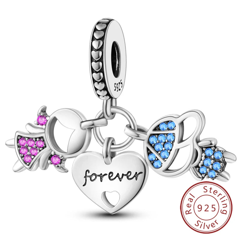 Charm for Bracelet flower and plant theme