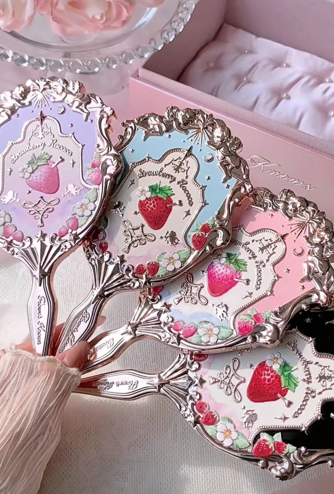 Flower Knows All Series Hand Held Mirror