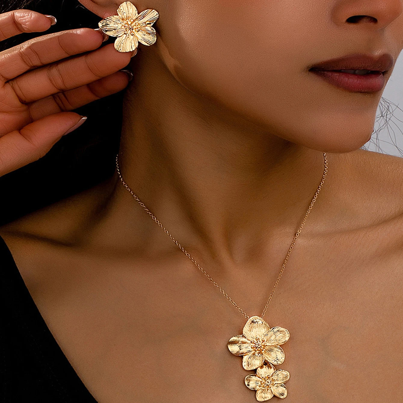 Flower Jewelry Set