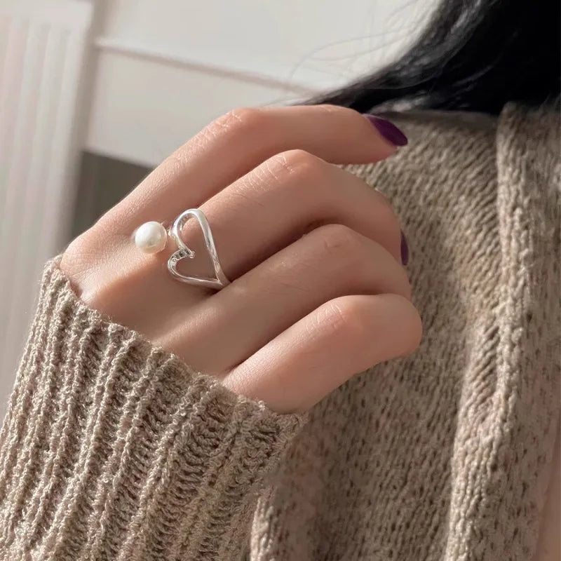 925 Sterling Silve Love Heart Ring