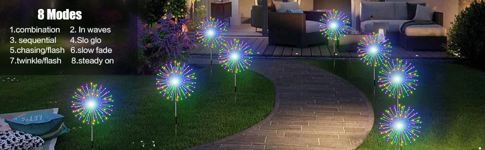 Solar Firework String Lights