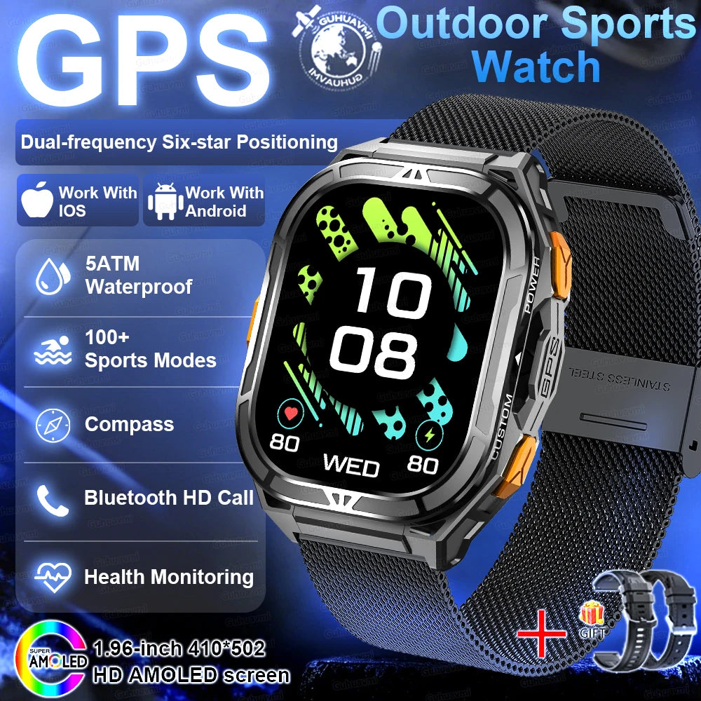 2026 New Military Outdoor Sports Smart Watch