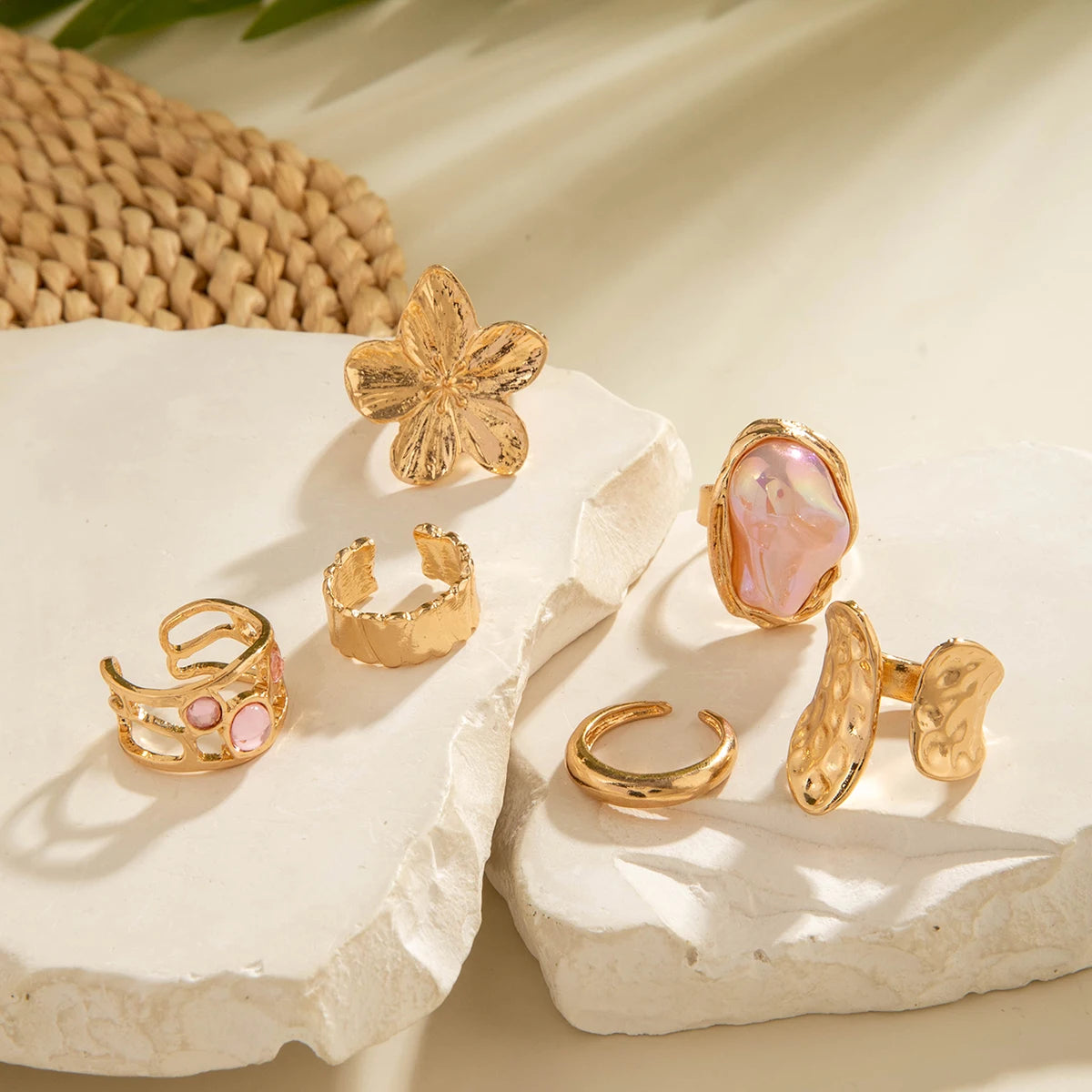 Pearl Open Ring Sets