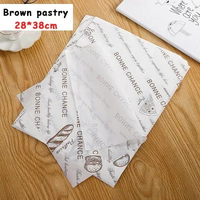 100 Sheets Oil-Proof Wax Paper