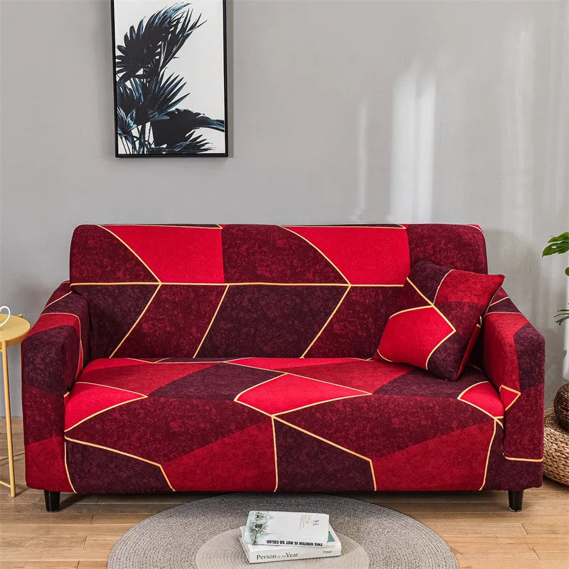 Flower Printed Elastic Sofa Cover