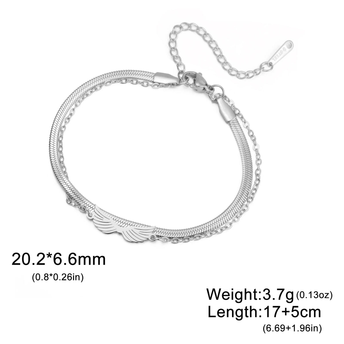 Angel Wing Pendant Bracelet