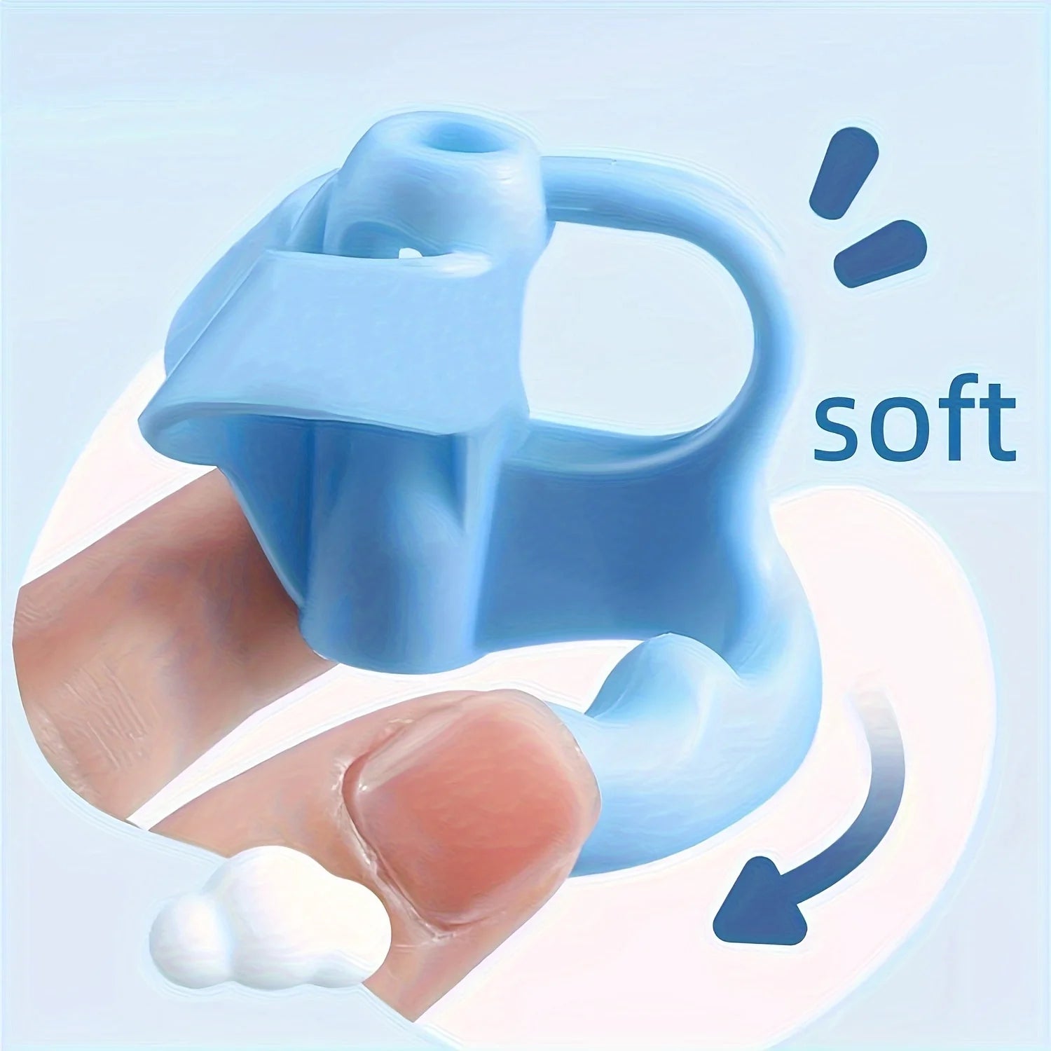 Elephant shaped pencil gripper 4pcs