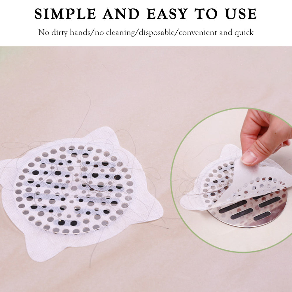 20pcs Disposable Bathroom Anti-Blocking Strainer