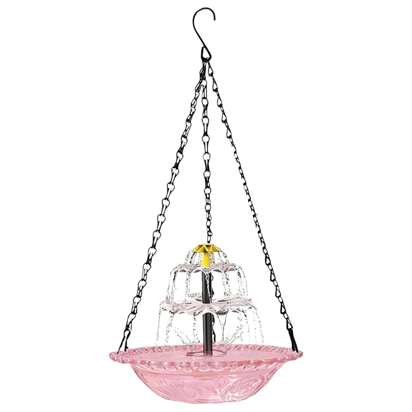 Solar Cascade Hanging Bird Bath