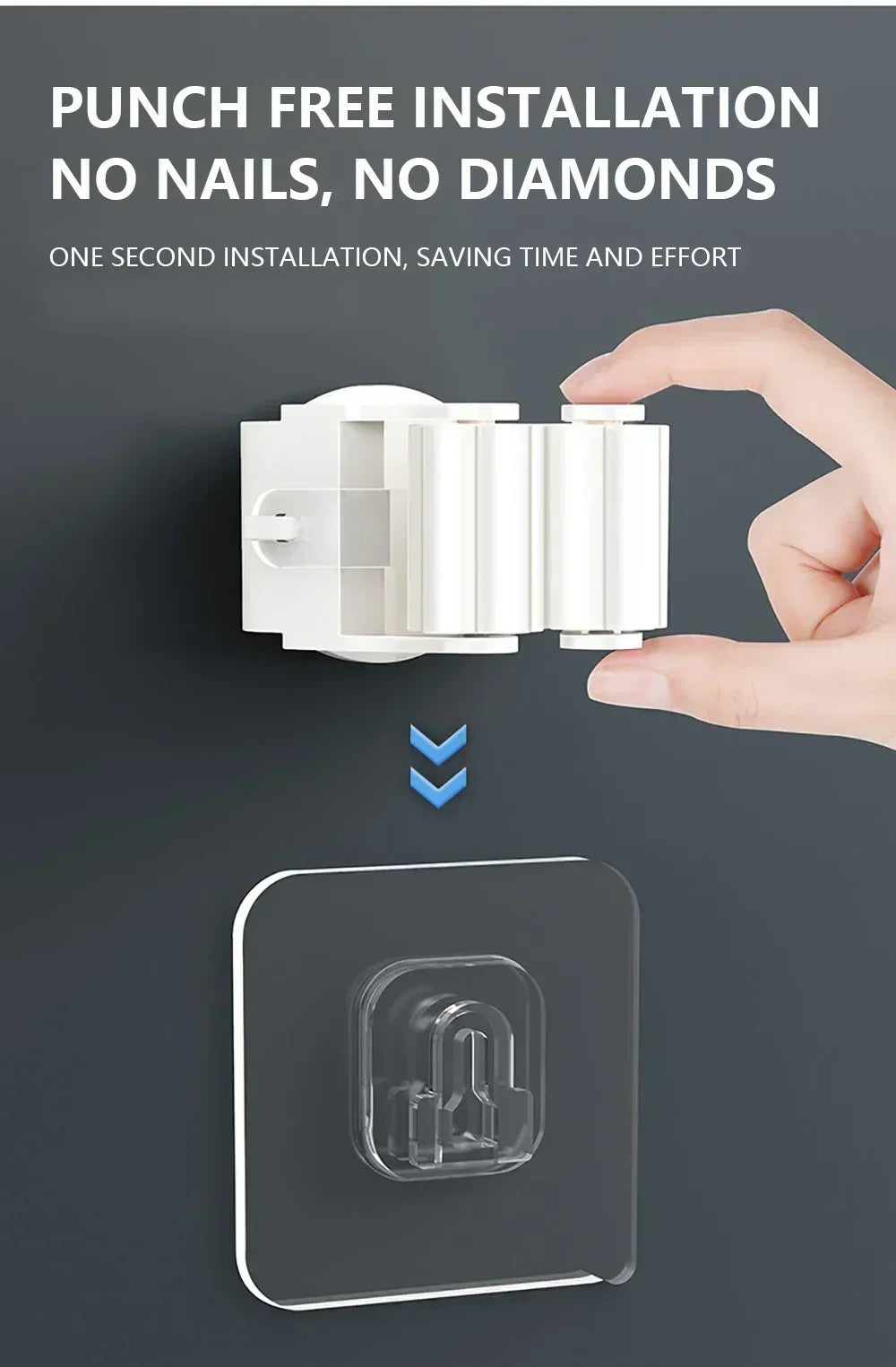 Wall Mounted Mop Holder