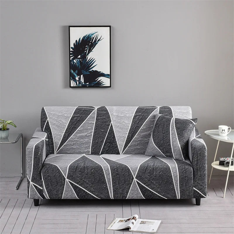 Flower Printed Elastic Sofa Cover