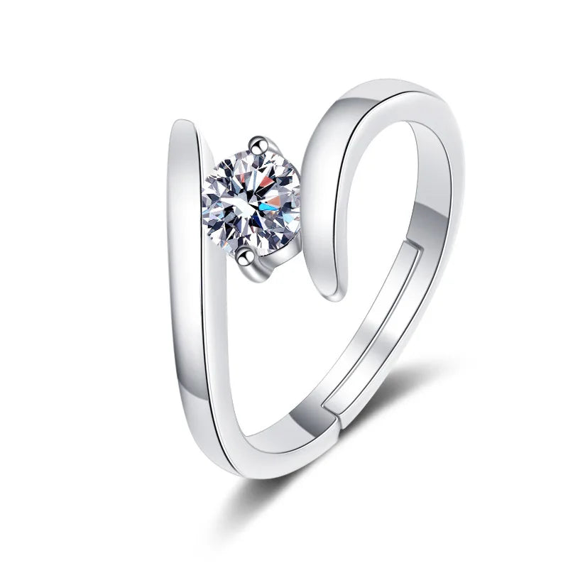 925 Sterling Silver Zircon Ring
