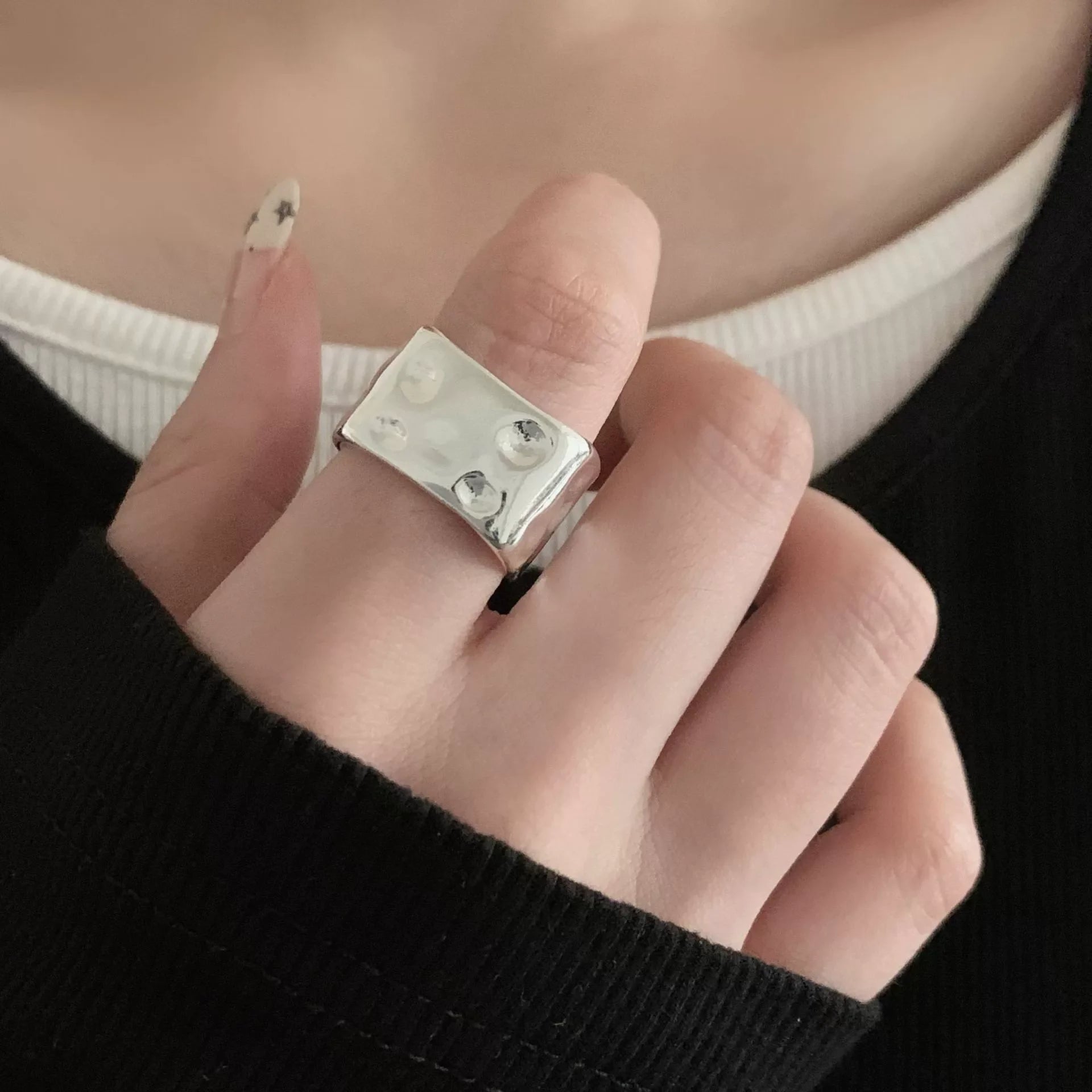 925 Sterling Silve Love Heart Ring