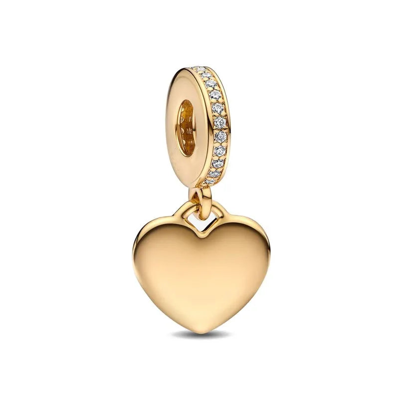 Gilded series 925 silver bracelet charm