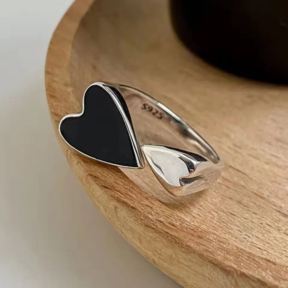 925 Sterling Silve Love Heart Ring