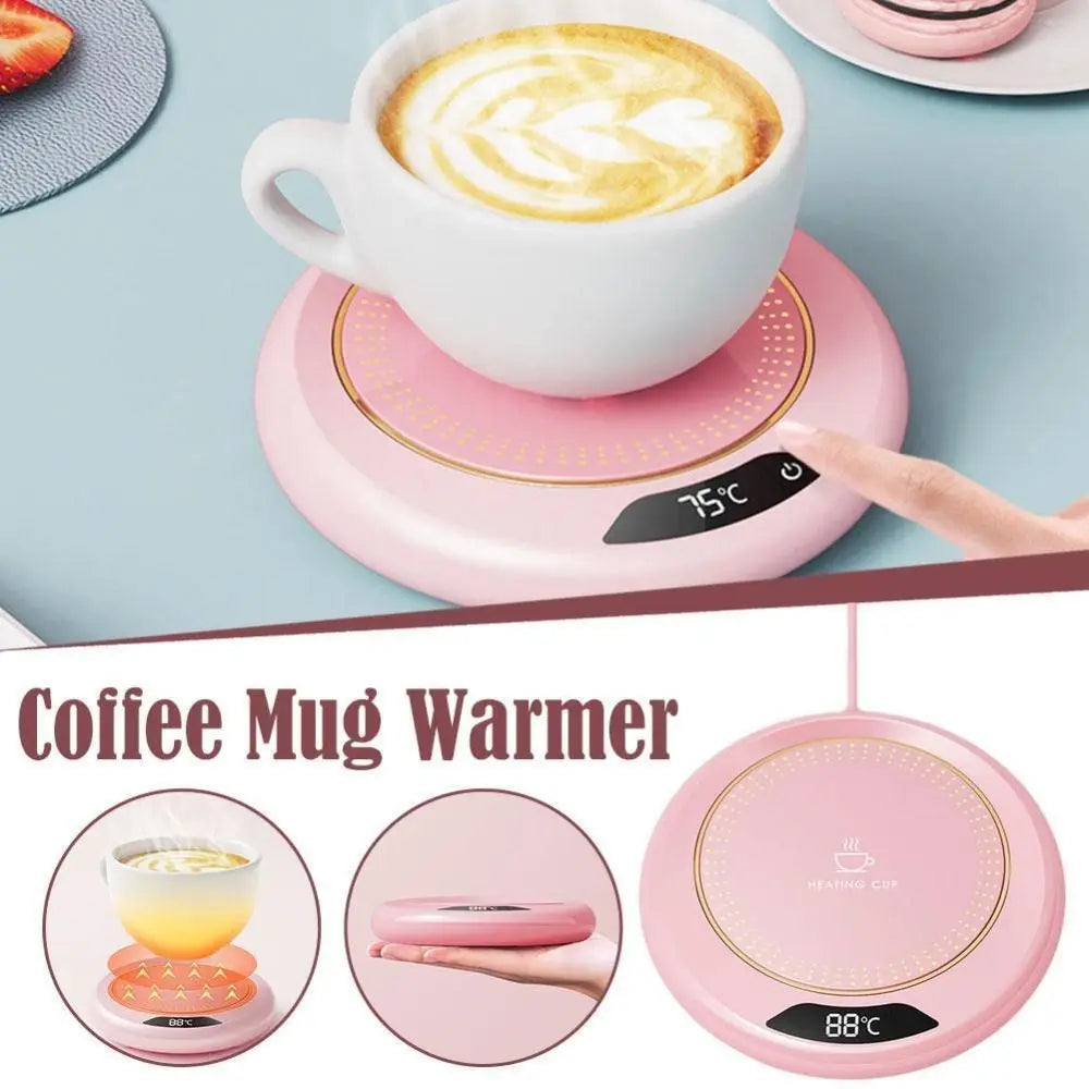 Portable ABS Constant Temperature Coaster with 3 Temperature Settings
