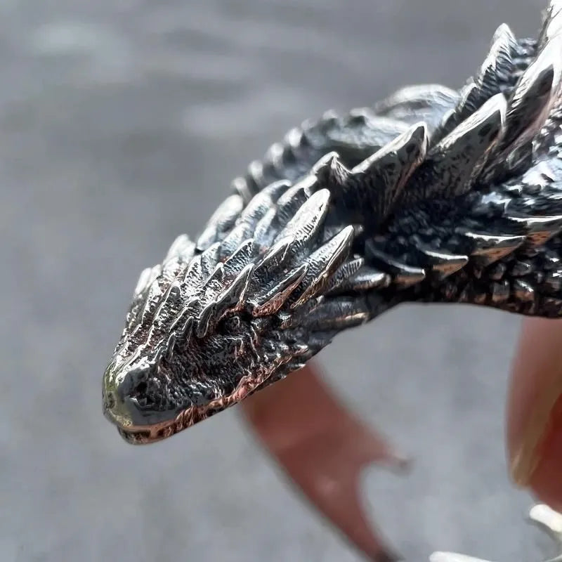 Dragon Rings Gothic Punk Style Pterosaur Wings Open Ring