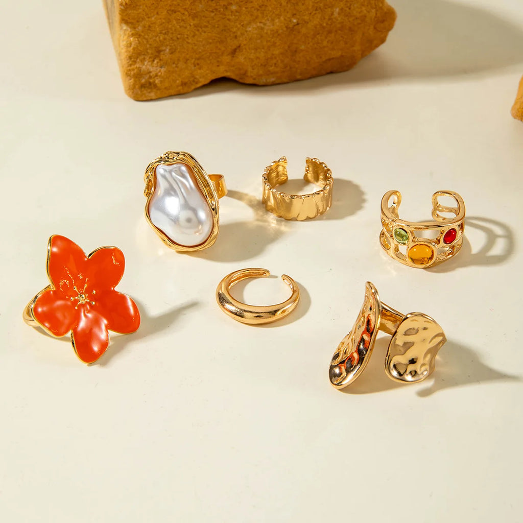 Pearl Open Ring Sets