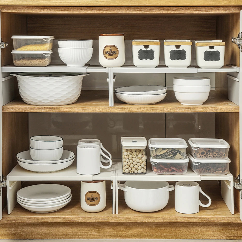 Telescopic Cabinet Divider Storage Rack