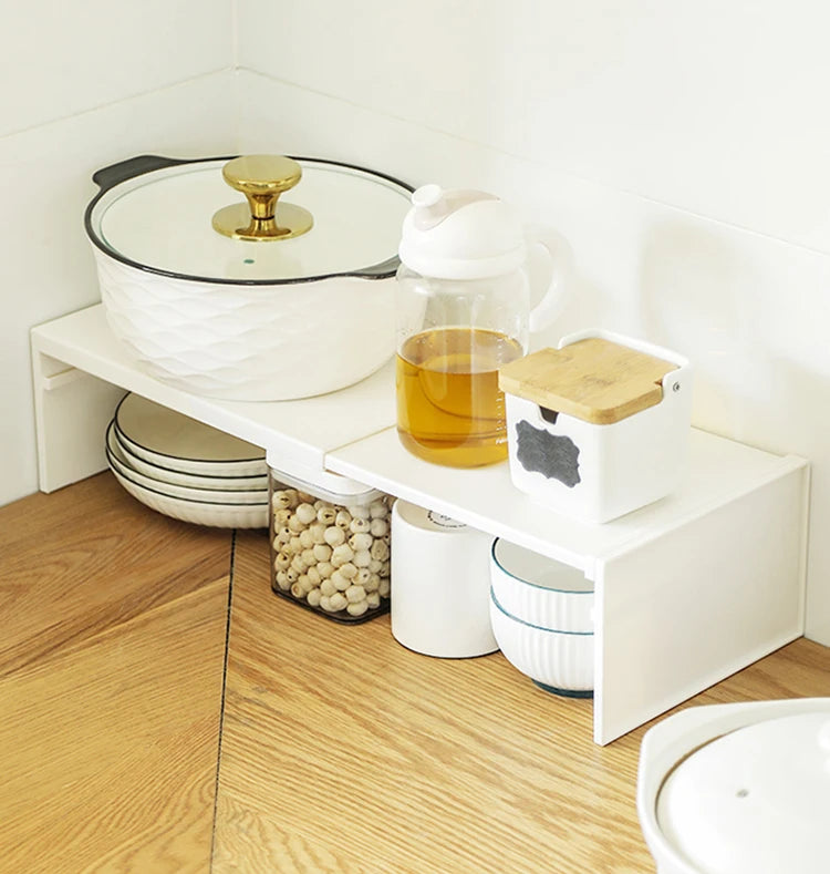 Telescopic Cabinet Divider Storage Rack